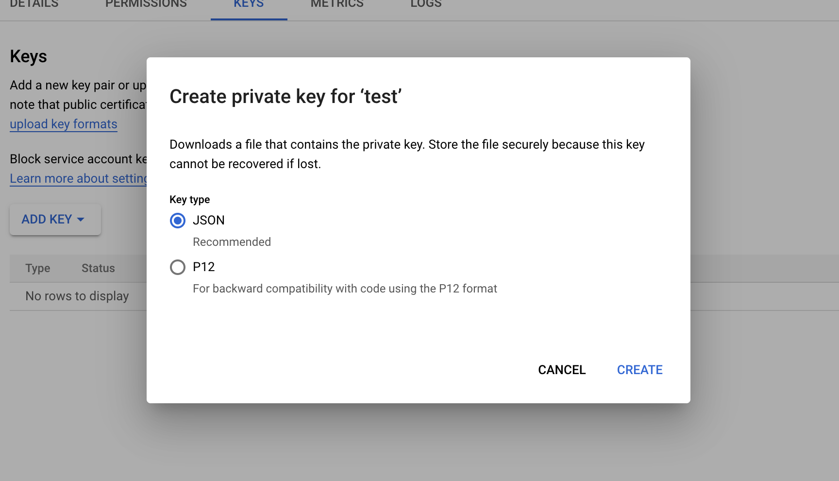 create private key